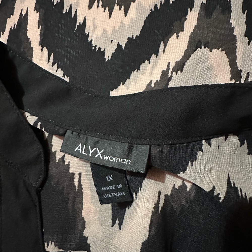 Alyx Woman Sheer Blouse, Size: 1X - Picture 2 of 4